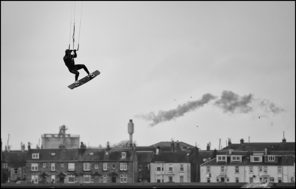Kitesurfers at Troon